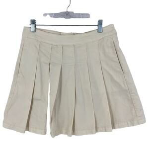 American Eagle Pleated Skirt Women's 2 Regular Beige A Line School Girl Preppy